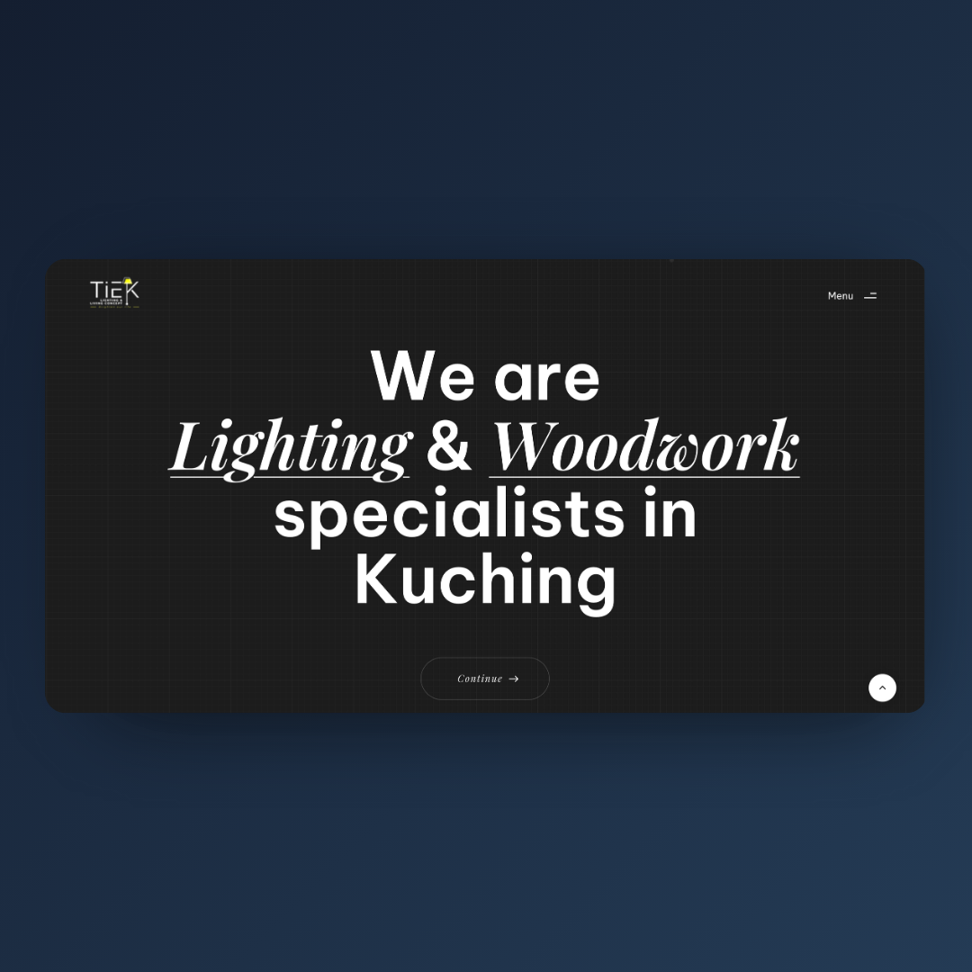 Tiek custom web application, showcasing our web development expertise in Malaysia.